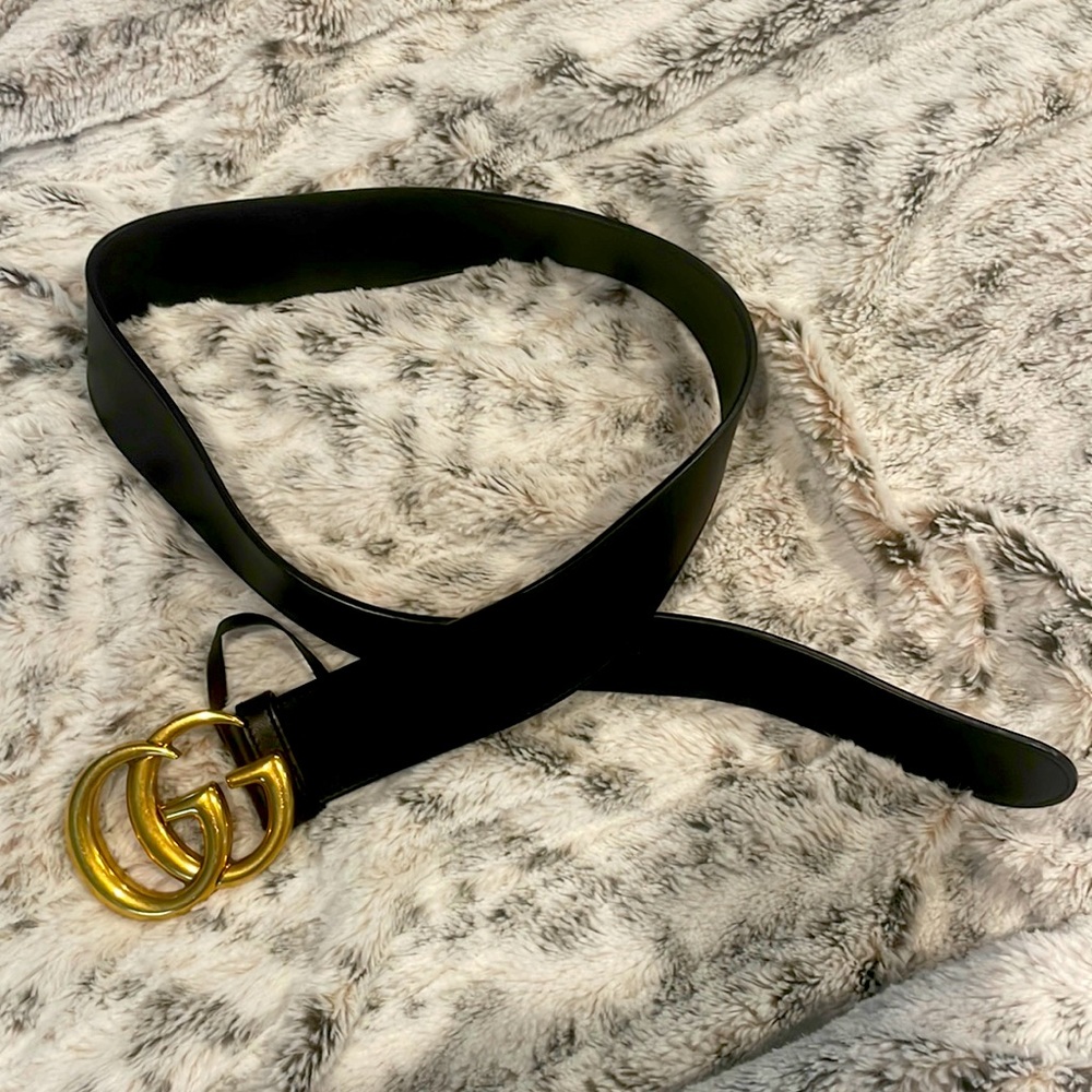 GUCCI 2015 RE-EDITION WIDE LEATHER BELT